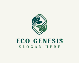 Leaf Eco Spa Wellness logo design