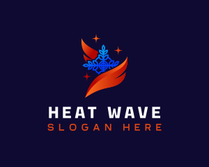 Heating Cooling HVAC  logo