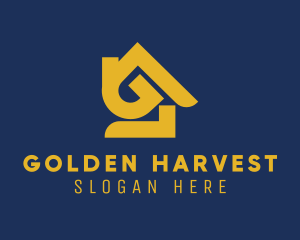 Golden House Real Estate  logo design