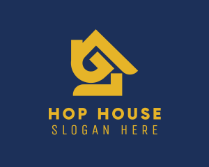 Golden House Real Estate  logo design