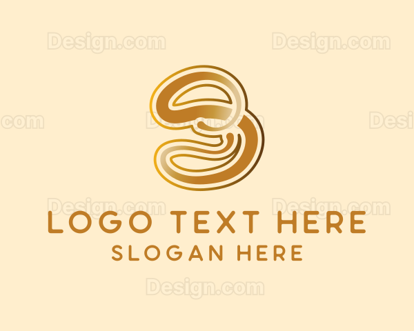 Luxury Gold Calligraphy Logo