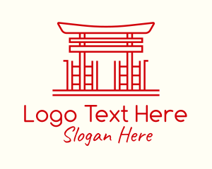 Japanese Shrine Landmark logo