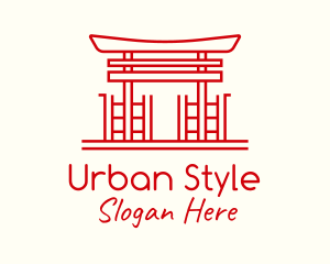 Japanese Shrine Landmark logo