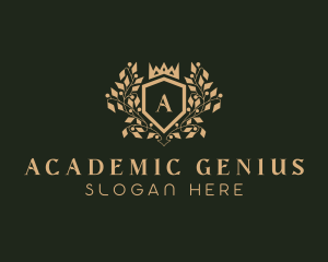 Regal Academic Crown logo design