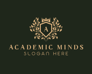 Regal Academic Crown logo design