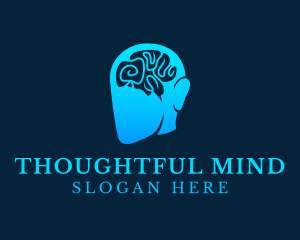 Genius Human Brain logo design