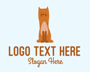 Playful Cat Pet  logo