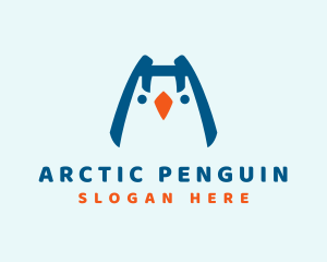 Cute Baby Penguin  logo design