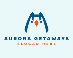 Cute Baby Penguin  logo design