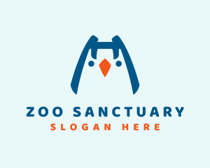 Cute Baby Penguin  logo design