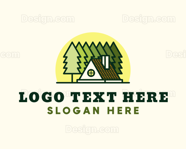 Cabin Tree Camping Logo