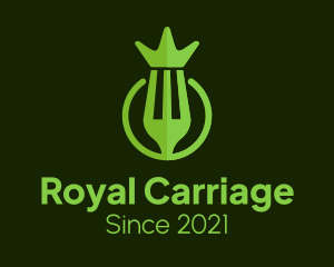 Green Royal Fork logo design