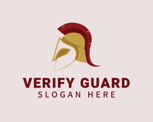 Spartan Warrior Helmet logo design