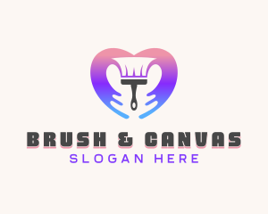 Paint Brush Heart logo