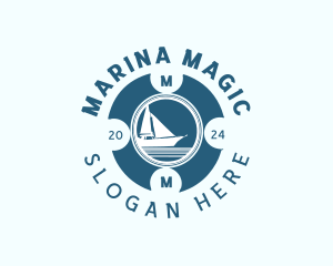 Sailing Boat Travel logo design