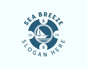 Sailing Boat Travel logo design