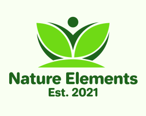 Abstract Natural Wellness logo design