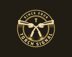 Welding Torch Industrial logo