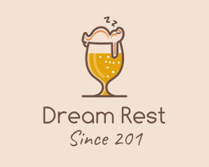 Sleeping Beer Glass  logo