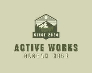 Mountain Peak Hike logo design