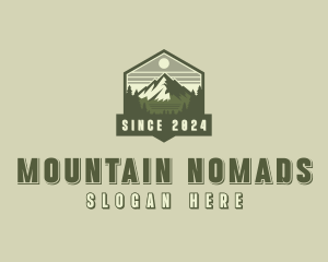 Mountain Peak Hike logo design