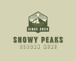 Mountain Peak Hike logo design