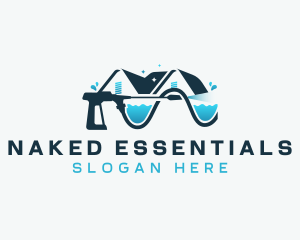 Pressure Washer Cleaning logo design