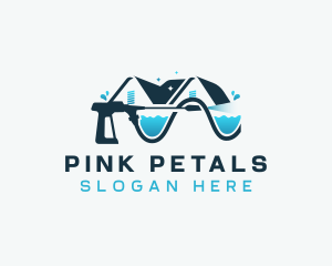 Pressure Washer Cleaning logo design