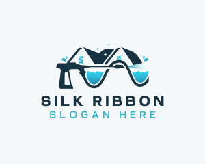 Pressure Washer Cleaning logo design