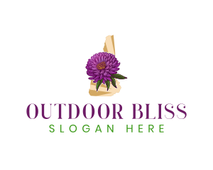 New Hampshire Flower Plant logo design