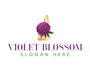 New Hampshire Flower Plant logo design