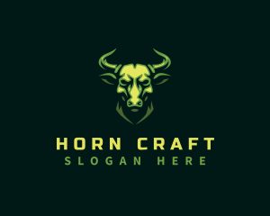 Bull Horn Animal logo