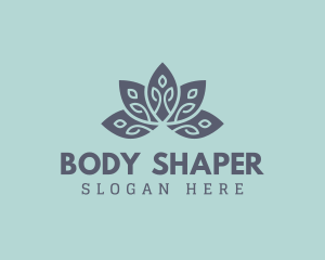 Lotus Leaf Spa Massage logo design