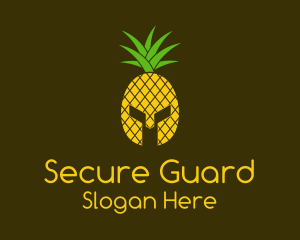 Pineapple Spartan Helmet  Logo