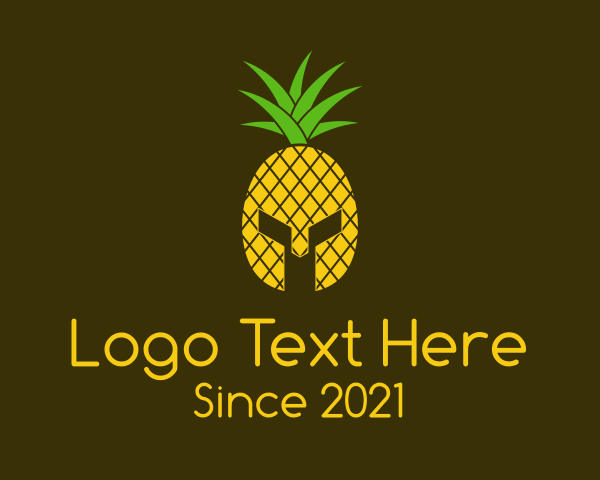 Pineapple Spartan Helmet  logo