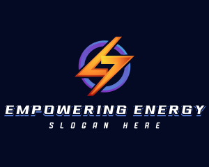 Lightning Electrical Energy logo design