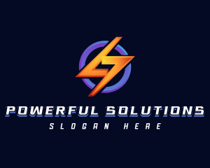 Lightning Electrical Energy logo design