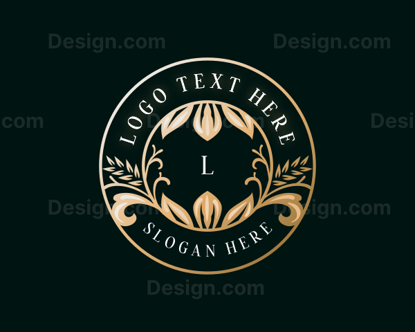 Elegant Leaf Floral Logo