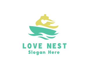 Love Ship Sailing logo design