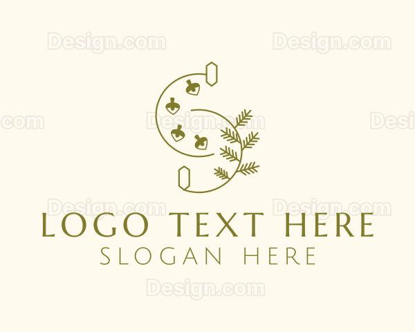 Minimalist Herb Spice Letter S Logo