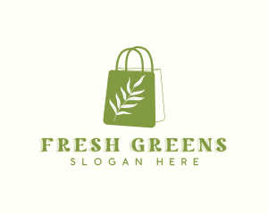 Plant Shopping Bag logo design