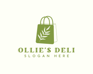 Plant Shopping Bag logo design