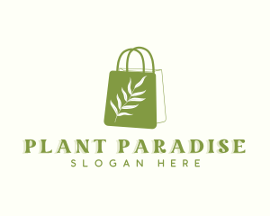 Plant Shopping Bag logo design