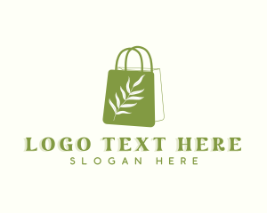 Shopping - Plant Shopping Bag logo design