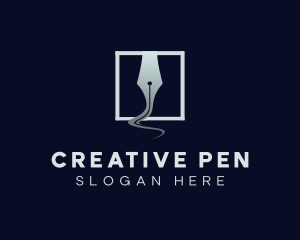 Writing Calligraphy Pen logo design