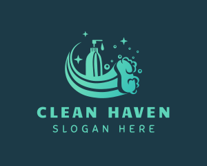 Cleaning Sanitary Sponge logo design