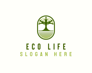 Nature Tree Eco logo design