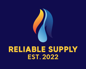 Industrial Fire Water Supply  logo design