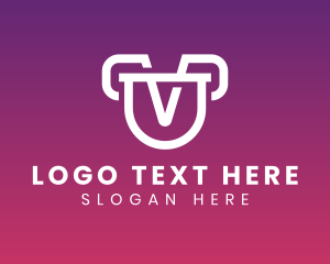 Generic Letter UV Monogram logo