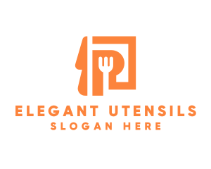 Restaurant Cutlery Food Utensils logo design